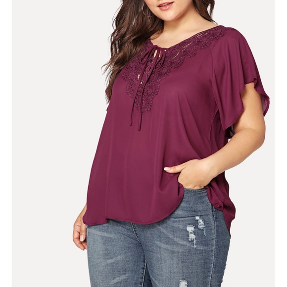 BSH Boutique Elegant Purple Blouse - Picture 2 of 7